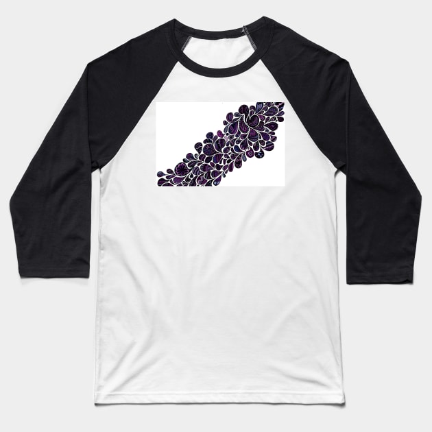 Purple Rain Baseball T-Shirt by lizzyad